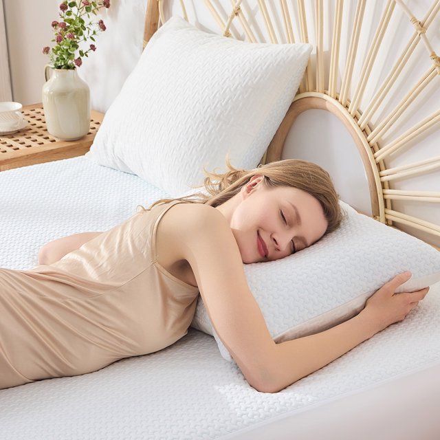 GOGREEN Cooling Shredded Memory Foam Bed Pillows King Size, Adjustable