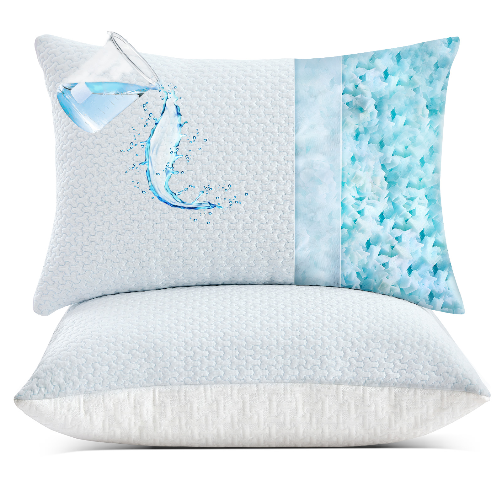 Beautyrest Classic Foam Pillow with Removable Cover, Multiple Sizes