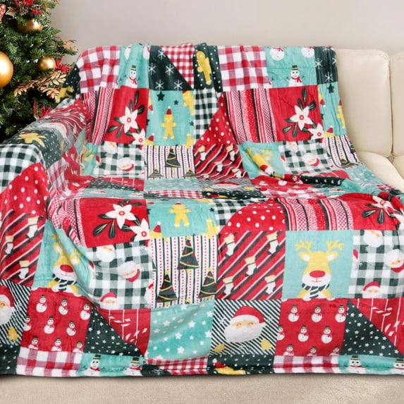 GOGREEN Cozy Blanket Printed Blanket Throw Christmas Blanket - 300 GSM Fleece Blanket Throw Size Blanket for Home Decoration, Ultra Soft Blanket Microfiber Throw Blanket (Throw - 50" x 60")
