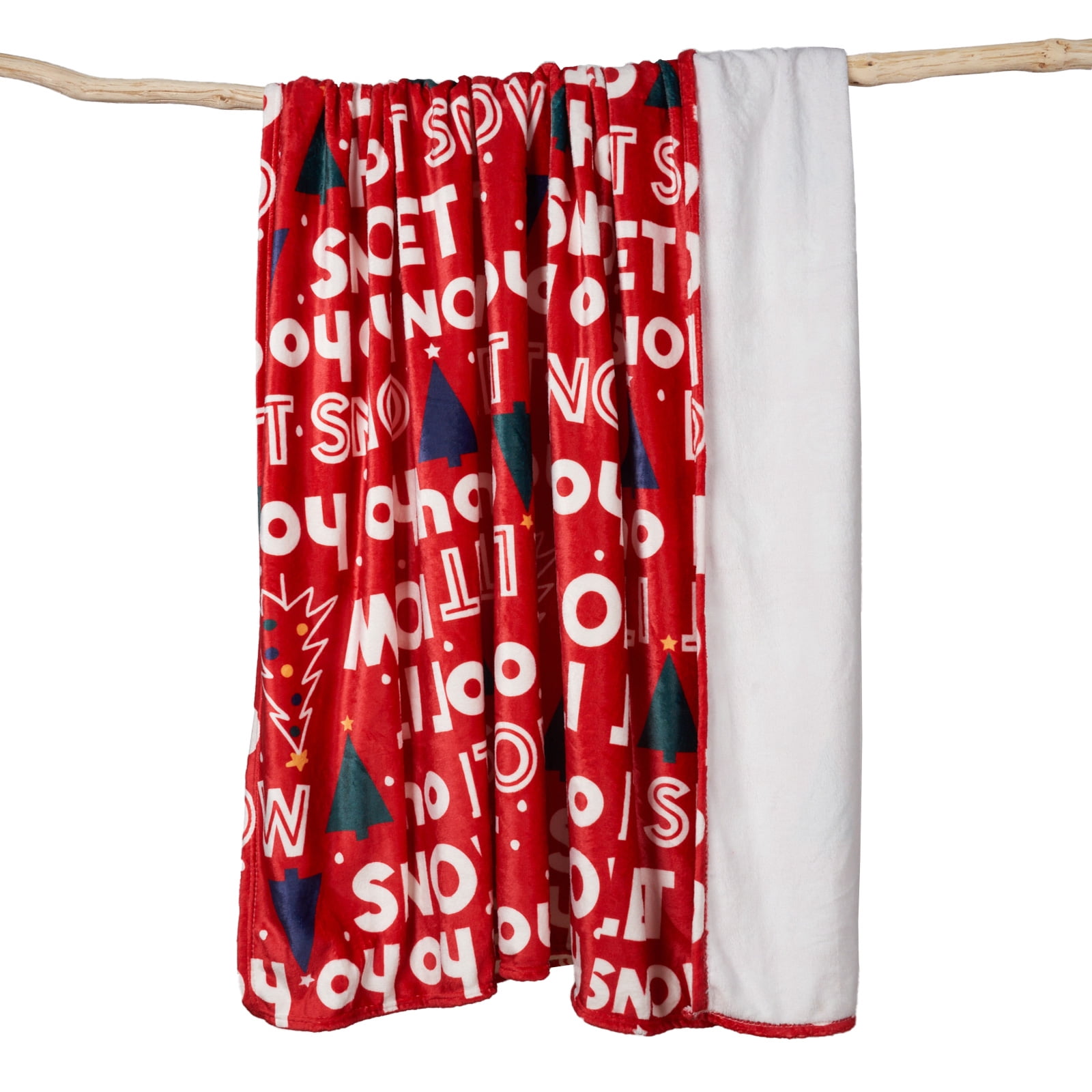 GOGREEN Cozy Fleece Blanket Throw Blanket Soft Blankets for Christmas