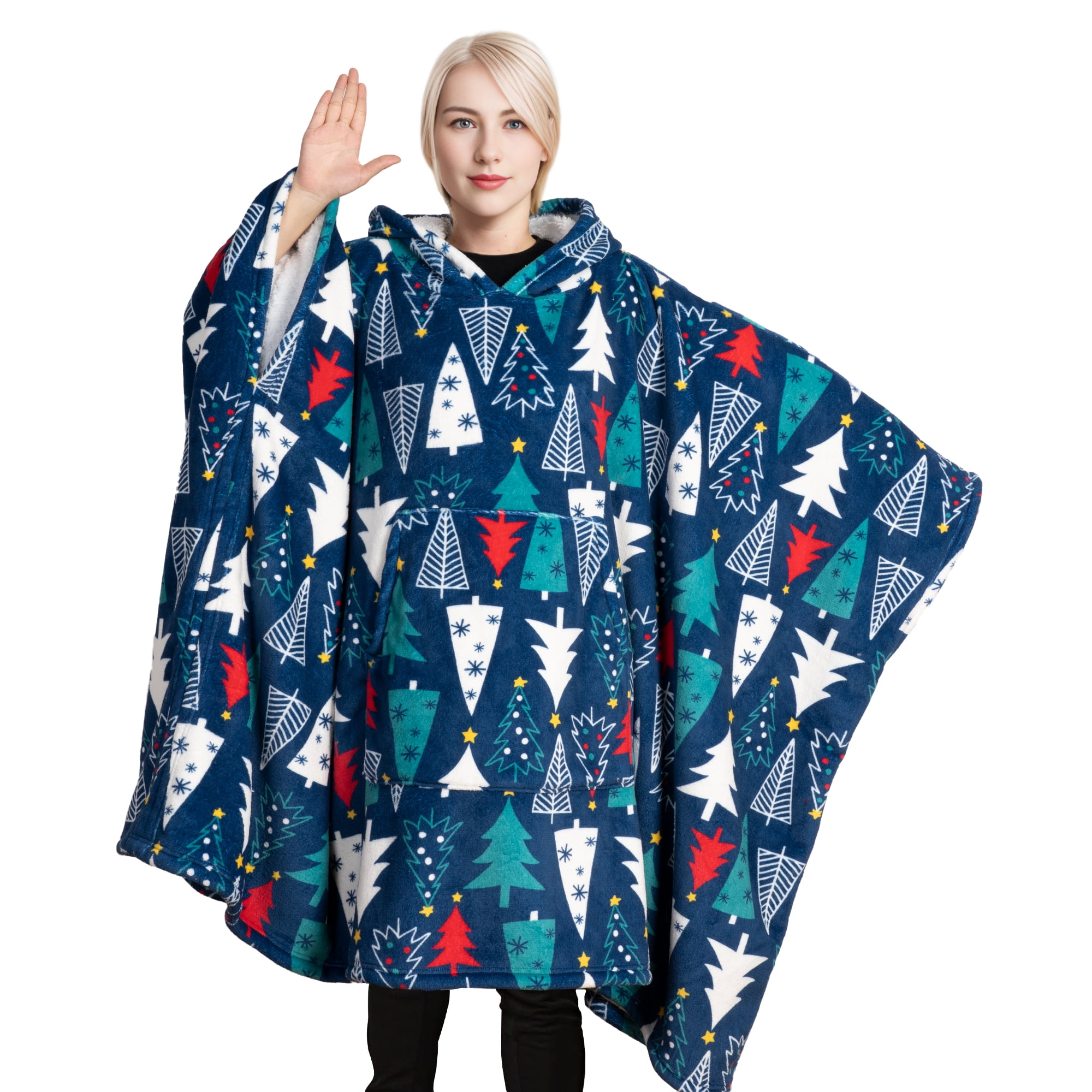 GOGREEN Original Oversized Wearable Blanket Hoodie, Thick Sherpa