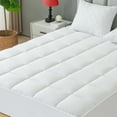 thumbnail image 1 of GOGREEN Extra Thick Mattress Topper Cal King Size, Breathable Pillow Top Mattress Pad Cover Down Alternative Overfilled Plush Soft Bed Protector with 8-16 Inch Elastic Deep Pocket, 1 of 8