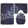 thumbnail image 1 of GOHAO Abstract Beautiful Rhinestones Crown 3 Piece Bathroom Rugs Set Bath Rug Contour Mat and Toilet Lid Cover, 1 of 2