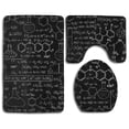 thumbnail image 1 of GOHAO Abstract Science Chemistry 3D 3 Piece Bathroom Rugs Set Bath Rug Contour Mat and Toilet Lid Cover, 1 of 2