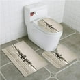 thumbnail image 1 of GOHAO Airplane World War II Era Heavy Bomber Front View Old Photo Flying History 3 Piece Bathroom Rugs Set Bath Rug Contour Mat and Toilet Lid Cover, 1 of 2