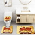 thumbnail image 1 of GOHAO Cars Grunge Aged Original Sports Car Round Vignette Buffalo Skull Speed Indicator Theme 3 Piece Bathroom Rugs Set Bath Rug Contour Mat and Toilet Lid Cover, 1 of 2