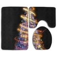 thumbnail image 1 of GOHAO Christmas Tree 3 Piece Bathroom Rugs Set Bath Rug Contour Mat and Toilet Lid Cover, 1 of 2