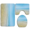 thumbnail image 1 of GOHAO Crystal Sea Water in Island Sky Landscape Nature Endless Peace Surf 3 Piece Bathroom Rugs Set Bath Rug Contour Mat and Toilet Lid Cover, 1 of 2