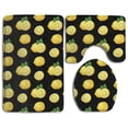 thumbnail image 1 of GOHAO Lemon 3 Piece Bathroom Rugs Set Bath Rug Contour Mat and Toilet Lid Cover, 1 of 2