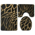 thumbnail image 1 of GOHAO Leopard Tiger 3 Piece Bathroom Rugs Set Bath Rug Contour Mat and Toilet Lid Cover, 1 of 2
