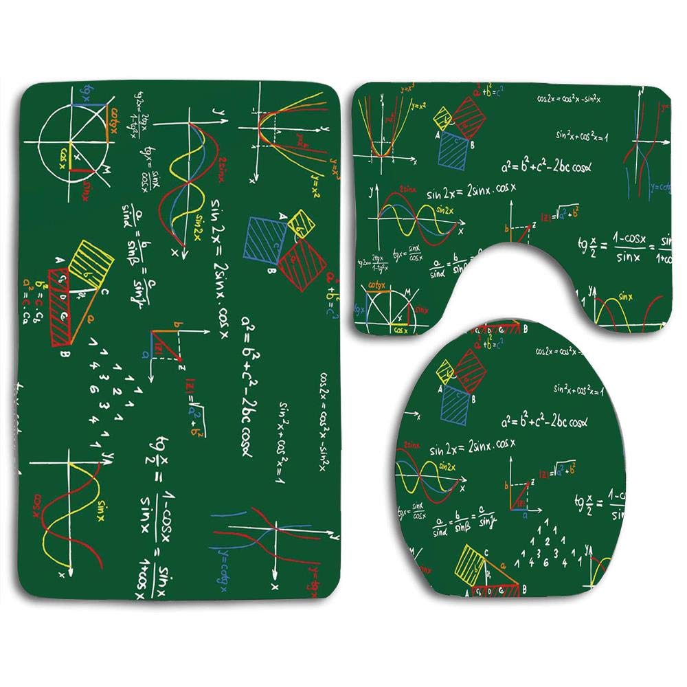 Green Rug With Math GOHAO Mathematics Classroom Green Blackboard Colored Formula and ...