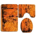 thumbnail image 1 of GOHAO Orange Fall Autumn Tree 3 Piece Bathroom Rugs Set Bath Rug Contour Mat and Toilet Lid Cover, 1 of 2