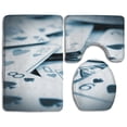 thumbnail image 1 of GOHAO Playing Cards Spades 3 Piece Bathroom Rugs Set Bath Rug Contour Mat and Toilet Lid Cover, 1 of 2