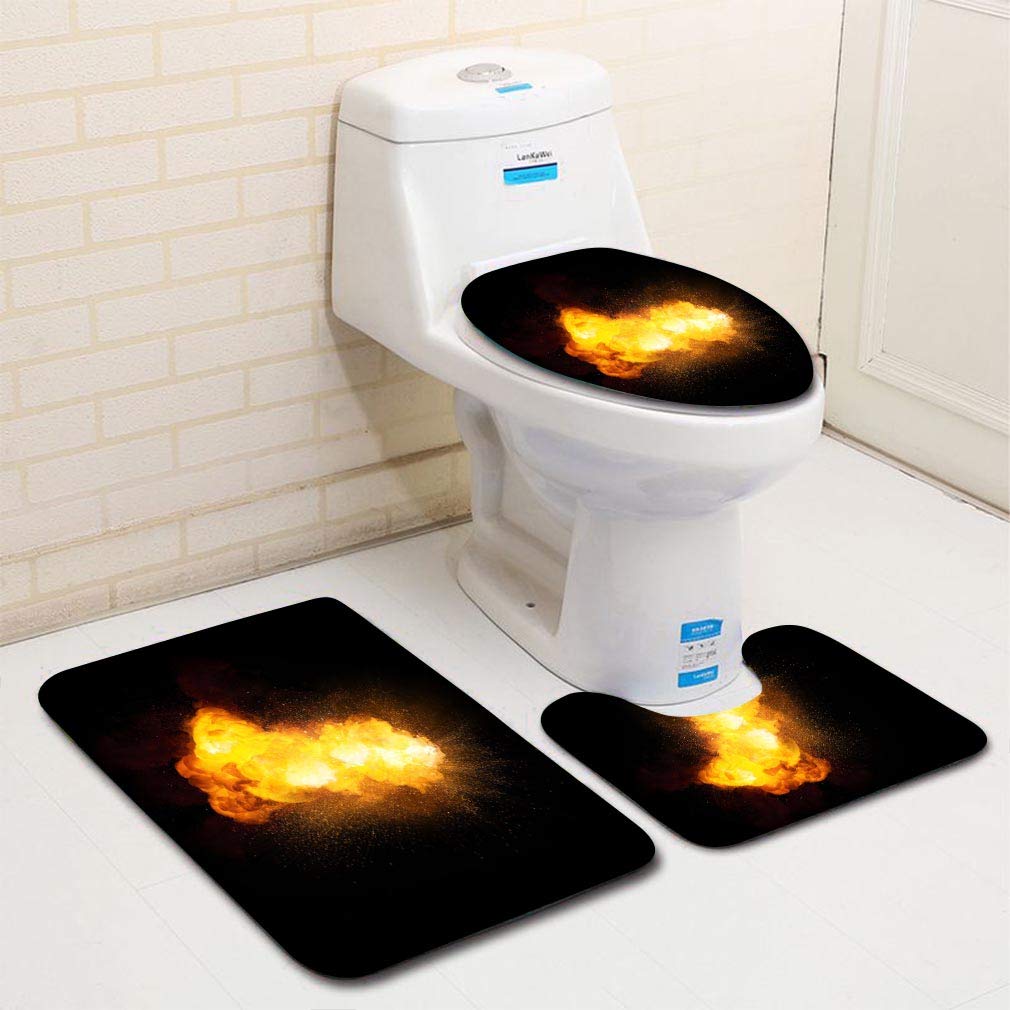GOHAO Realistic Fiery Bomb Explosion Sparks Smoke Isolated on 3 Piece ...