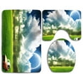 thumbnail image 1 of GOHAO Rusted Car in Field 3 Piece Bathroom Rugs Set Bath Rug Contour Mat and Toilet Lid Cover, 1 of 2