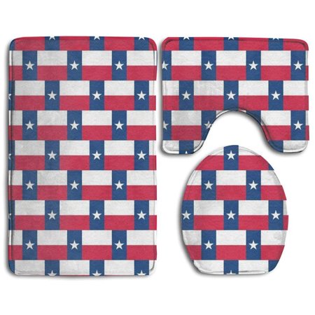 GOHAO Shining Hockey Stadium 3 Piece Bathroom Rugs Set Bath Rug Contour Mat and Toilet Lid Cover