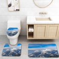thumbnail image 1 of GOHAO Sunny Morning at South Side alps Mount Krvavec Slovenian alps 3 Piece Bathroom Rugs Set Bath Rug Contour Mat and Toilet Lid Cover, 1 of 2