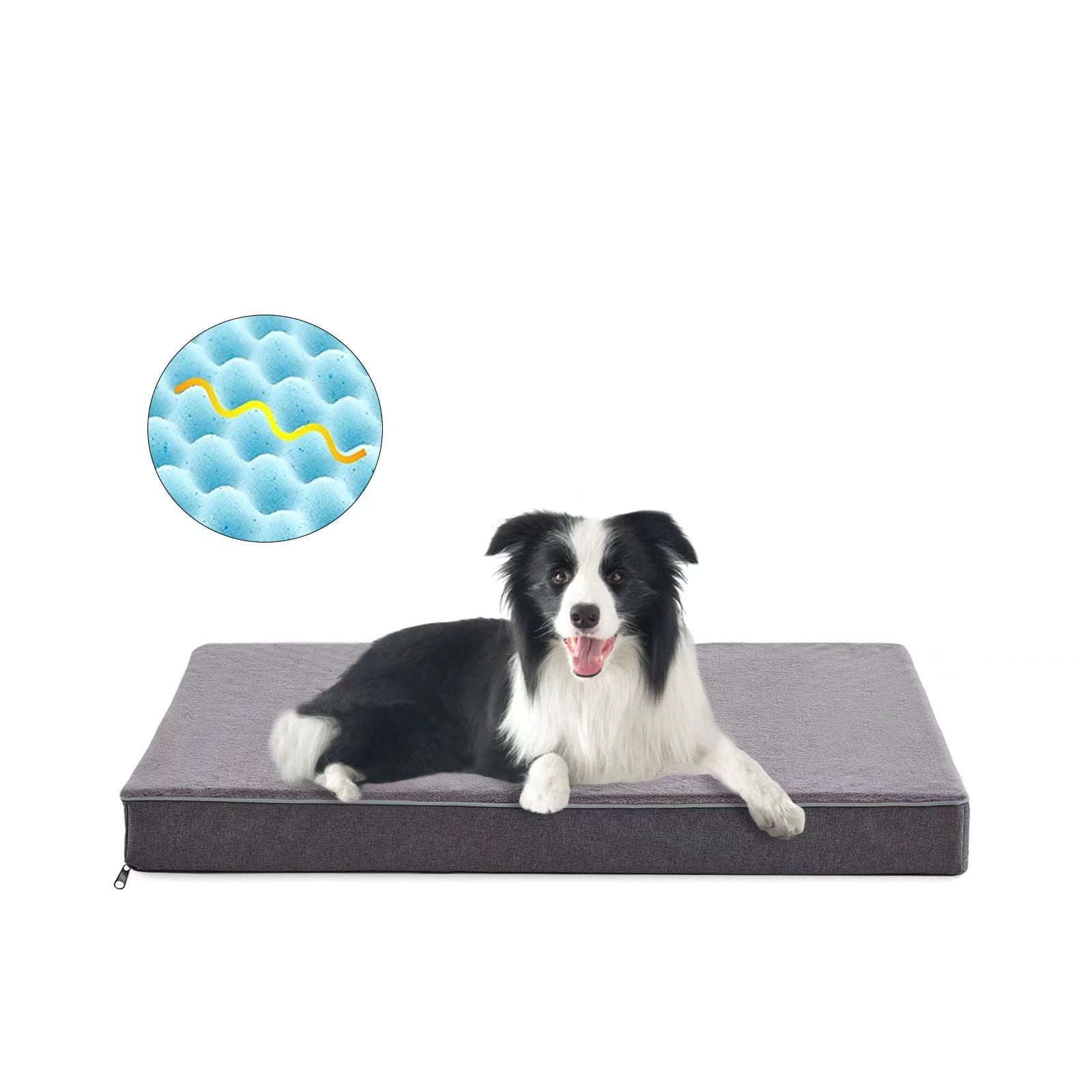 Curated visual reference: Gallery Detail: Gohoo Pet Orthopedic Dog Bed Anti Anxiety Egg Crate Foam