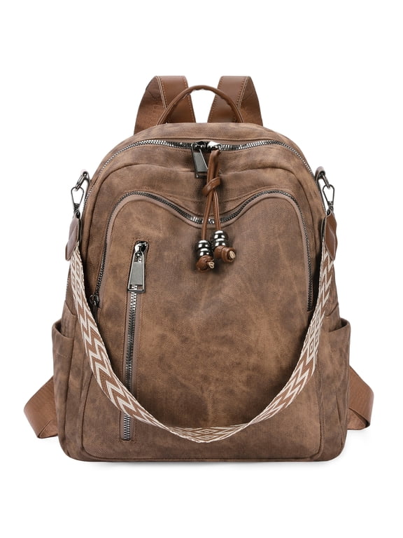 Backpack Handbag for women PU Leather Anti Theft Fashion Multifunctional Backpack Ladies Shoulder bag