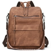 GOIACII Backpack Purse for Women Leather Anti-theft Fashion Designer Travel Backpack Ladies Shoulder Bags