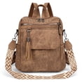 thumbnail image 1 of GOIACII Backpack Purse for Women PU Leather Medium Travel Backpack Fashion Designer Ladies Shoulder Bag Satchel Handbags with Tassel, 1 of 7