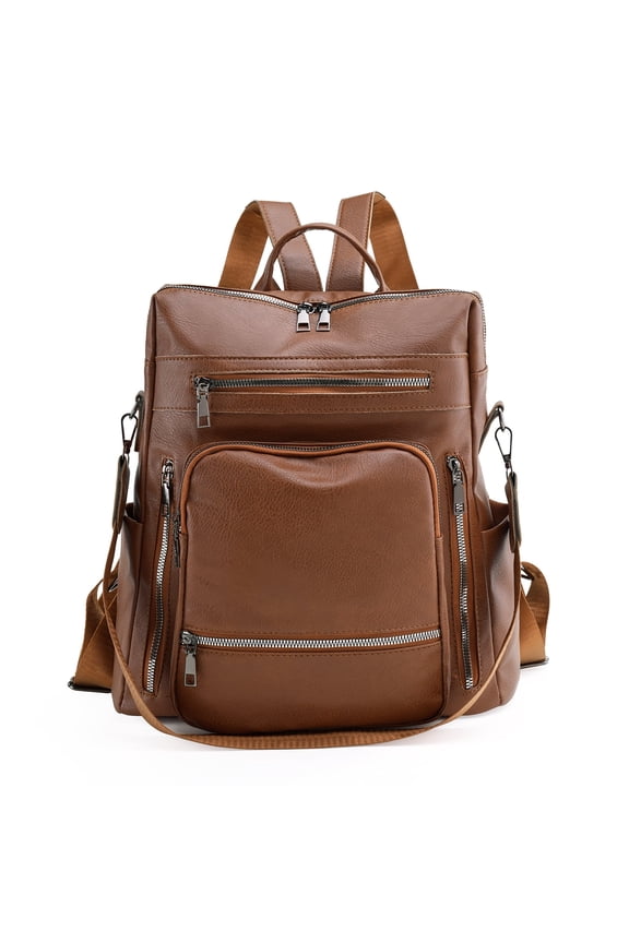 Backpack for Women Leather Fashion Designer Backpack Convertible Shoulder Satchel Bag for Travel College Work Bag