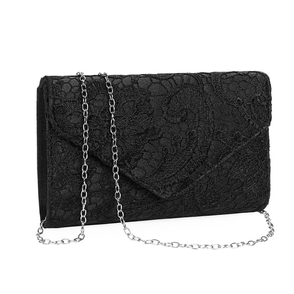 GOIACII Lace Clutch Purse,Women's Envelope Evening Bag, Crossbody Shoulder Bag for Wedding Formal Party