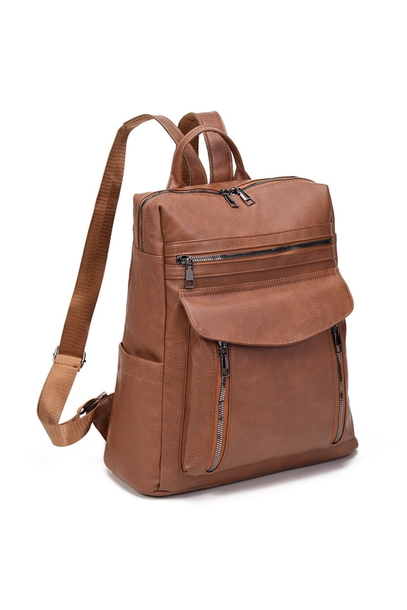 Laptop Backpack for Women 13.3 inch,Travel Leather Backpack Purse,Professional Water-Resistant College Business Work Casual Daypack