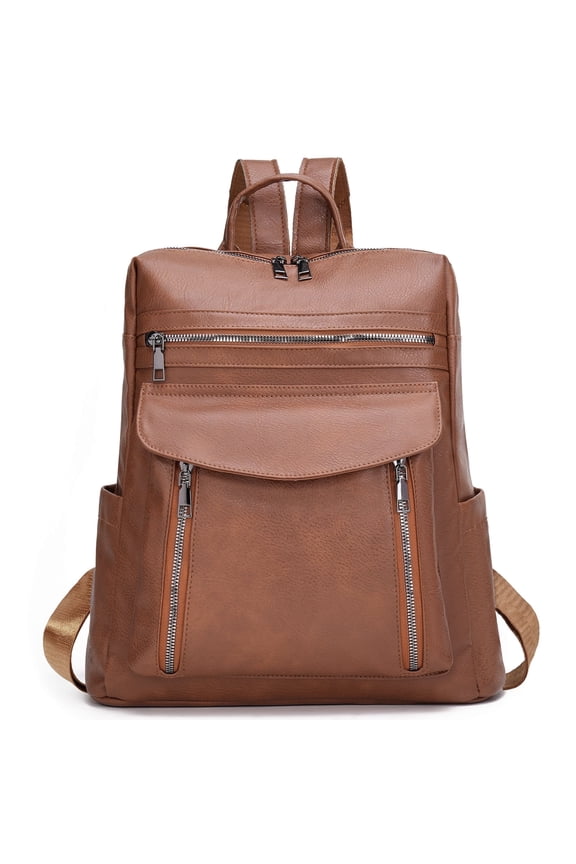 Laptop Backpack for Women 13.3 inch,Travel Leather Backpack Purse,Professional Water-Resistant College Business Work Casual Daypack