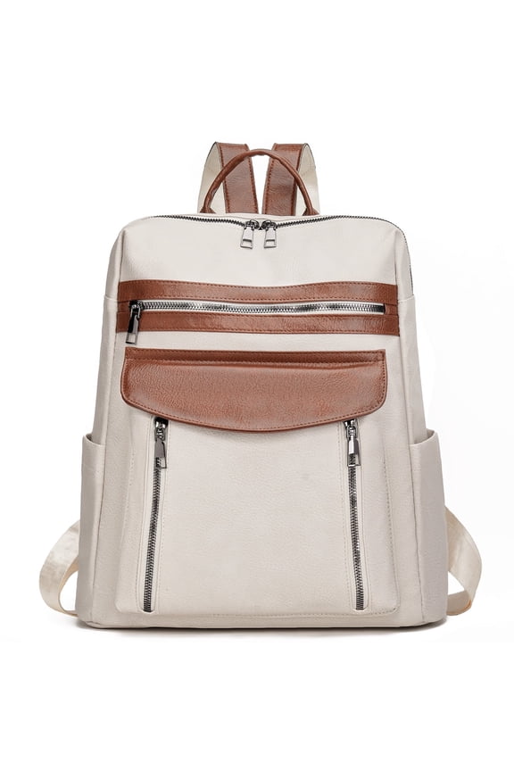 Laptop Backpack for Women 13.3 inch,Travel Leather Backpack Purse,Professional Water-Resistant College Business Work Casual Daypack