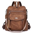 thumbnail image 1 of GOIACII Backpack Purse for Women Travel Backpack PU Leather Ladies Handbag Designer Ladies Fashion Travel Shoulder Bags with Tassel, 1 of 8