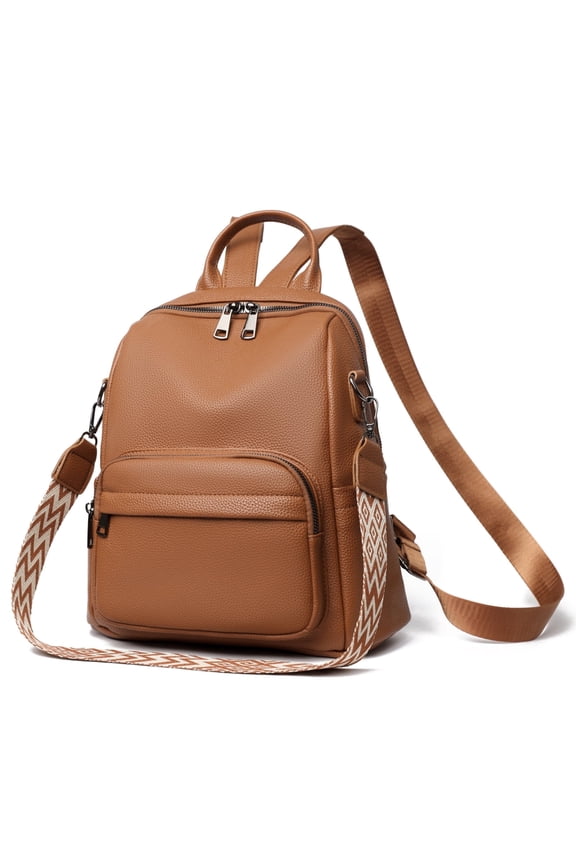 Leather Backpack for Women Cute Small Backpack, Light Weight Fashion for Work Travel Daily Backpack