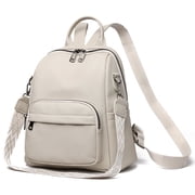 GOIACII Leather Backpack for Women Cute Small Backpack, Light Weight Fashion for Work Travel Daily Backpack