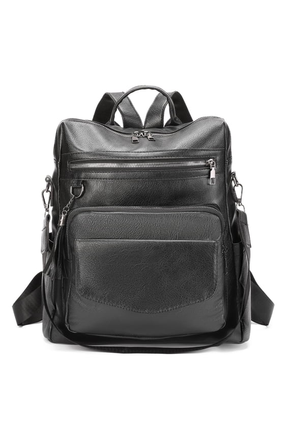 Leather Laptop Backpack for Women 13 inch Work Backpack Fashion Travel Backpack Purse for Travel College Work