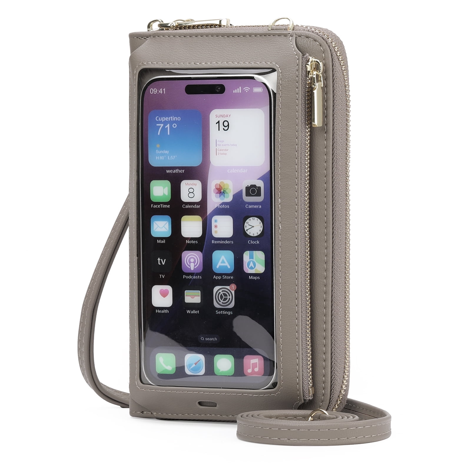 GOIACII Phone Purse Crossbody Bags for Women Small Travel Wallet Touch ...