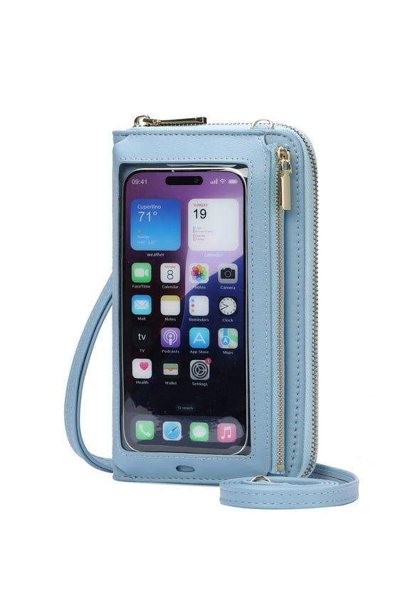 Phone Purse Crossbody Bags for Women Small Travel Wallet Touch Screen RFID Blocking