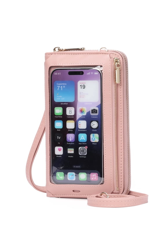 Phone Purse Crossbody Bags for Women Small Travel Wallet Touch Screen RFID Blocking