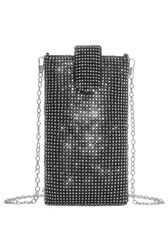 Rhinestone Phone Purse,Women's Evening Crossbody Bag for Cocktail Prom Wedding