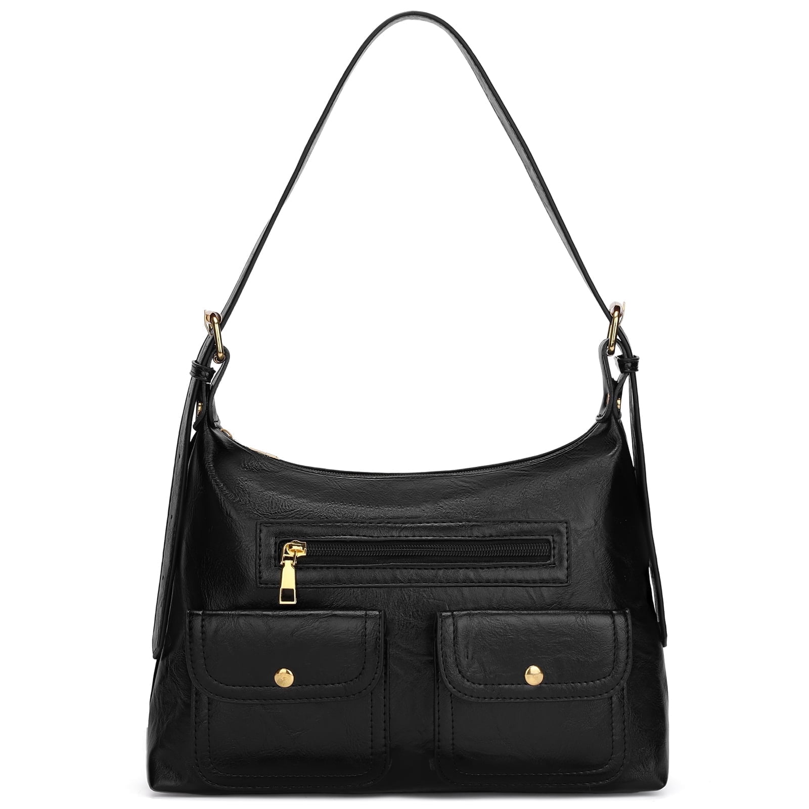 GOIACII Shoulder Bag for Women, Vegan Leather Hobo Bag, Trendy Handbags with Adjustable Strap