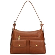 GOIACII Shoulder Bag for Women, Vegan Leather Hobo Bag, Trendy Handbags with Adjustable Strap