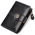 thumbnail image 1 of GOIACII Small Womens Wallet Leather RFID Blocking Bifold Compact Ladies Wallets Credit Card Holder with Zipper Pocket in Box Gift, 1 of 7