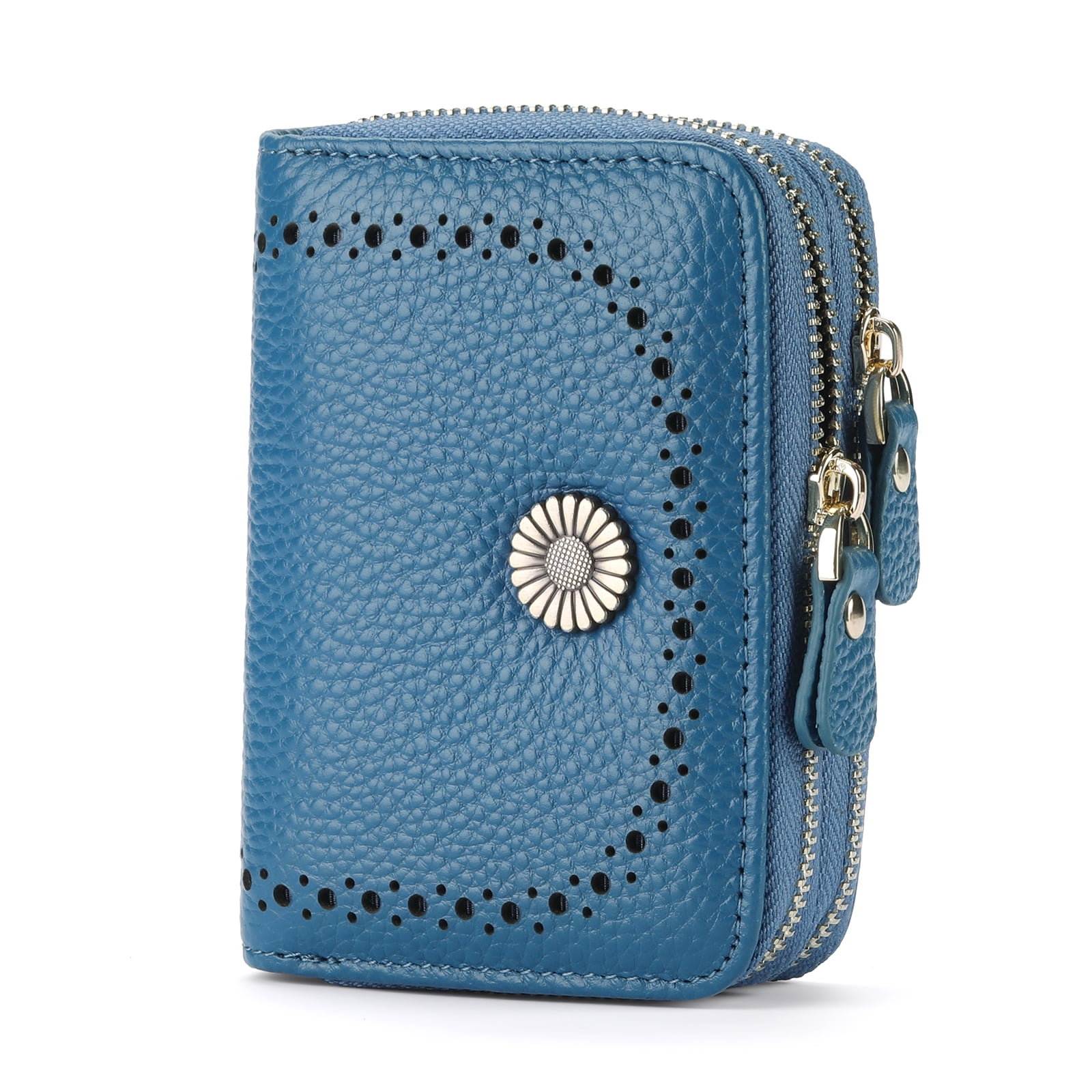 GOIACII Small Zip Wallet for Women RFID Blocking Credit Card Holder ...