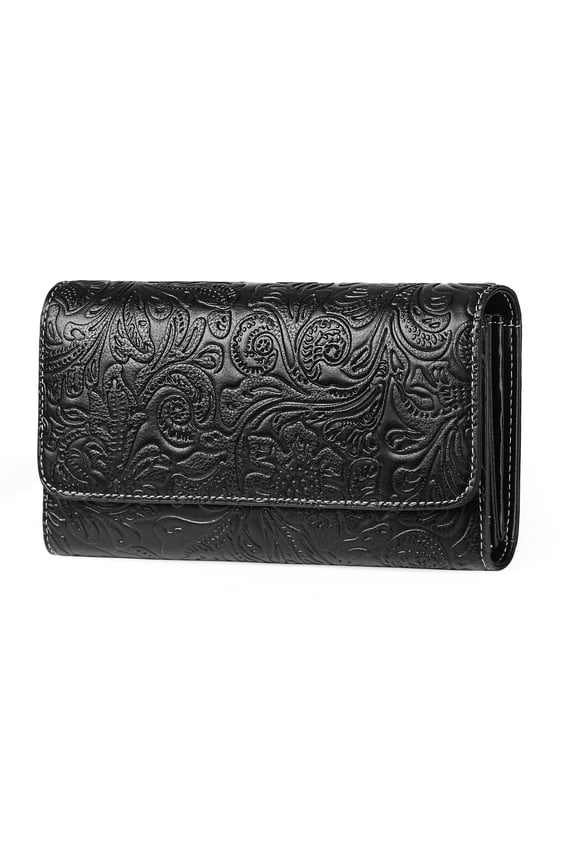 Western Wallets for Women Trifold Wallets Large Capacity Women Clutch Wallet with Coin Purse