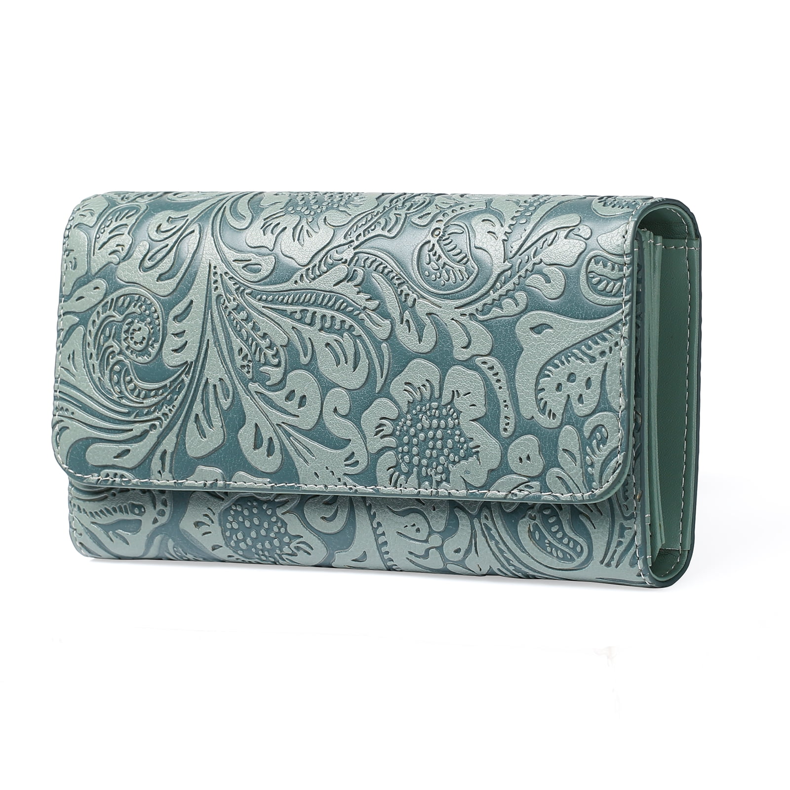 GOIACII Western Wallets for Women Trifold Wallets Large Capacity Women ...