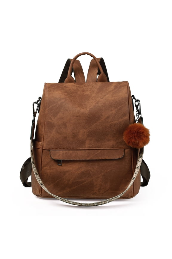 Women Backpack PU Leather Anti-theft Casual Shoulder Bag Fashion Ladies Satchel Bags