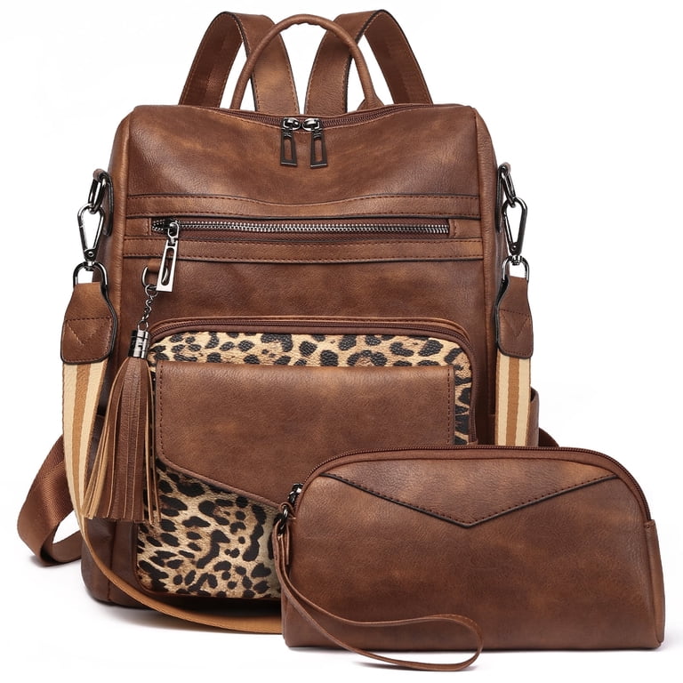GOIACII Women Leather Backpack Purse, Convertible Shoulder  display picture 3