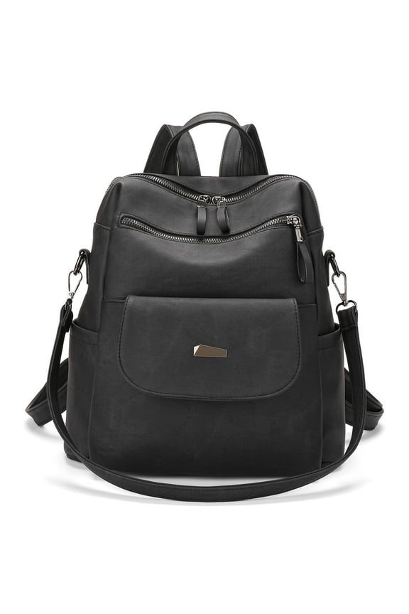 Women's Leather Shoulder Bag Fashion Backpack Multi-Purpose Design Handbag Women's Travel Backpacks