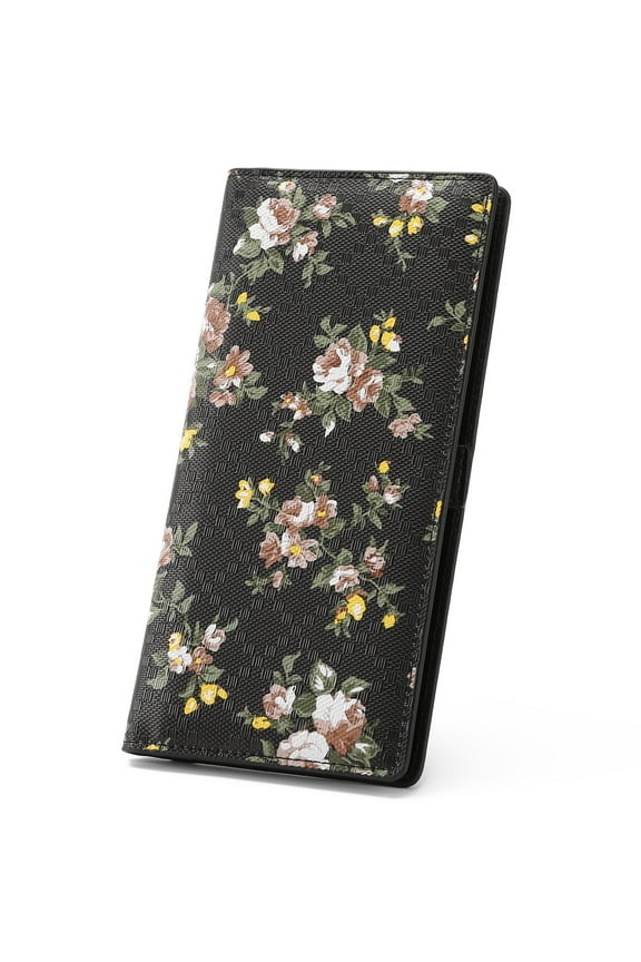 Womens Wallet RFID Slim Wallets for Women Thin Ladies Credit Card Holder Bifold Billfold with 11 Card Slots & ID Window