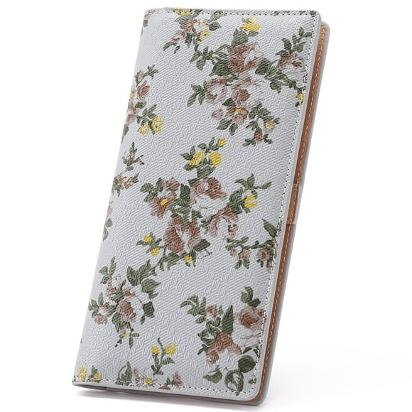 Womens Wallet RFID Slim Wallets for Women Thin Ladies Credit Card Holder Bifold Billfold with 11 Card Slots & ID Window