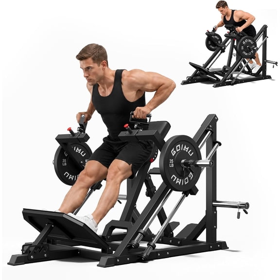 GOIMU RM02 T-Bar Row Machine, Plate-Loaded Linear Row for Home Gym